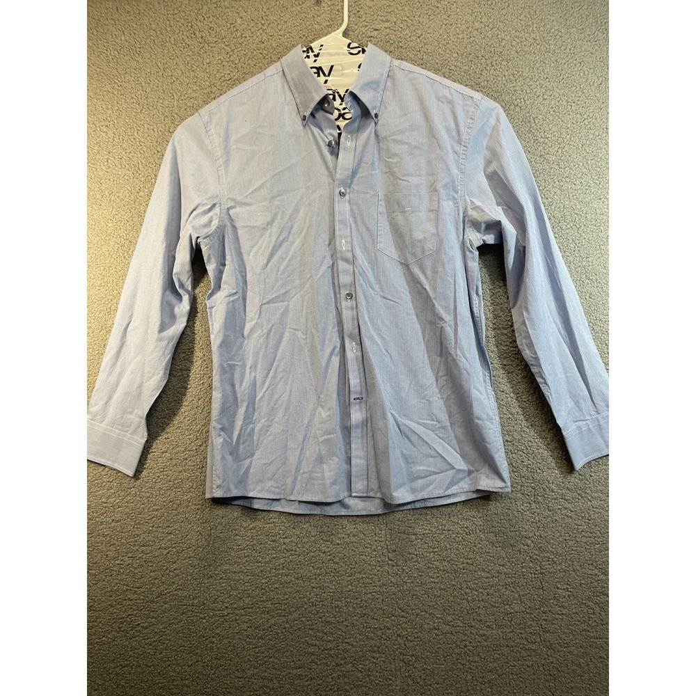 Madison  Button Up Shirt Mens‎ Large Blue White Check Madison
